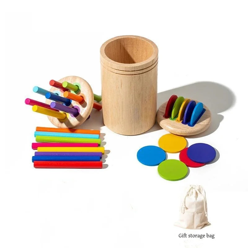 Wooden Color Sorting Learning Set