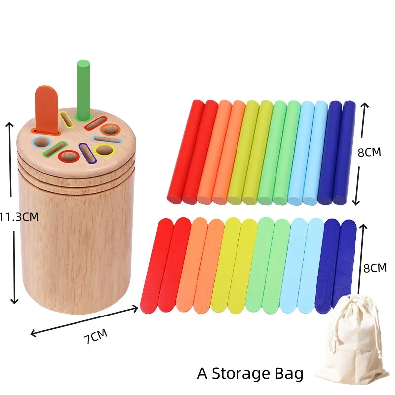 Wooden Color Sorting Learning Set