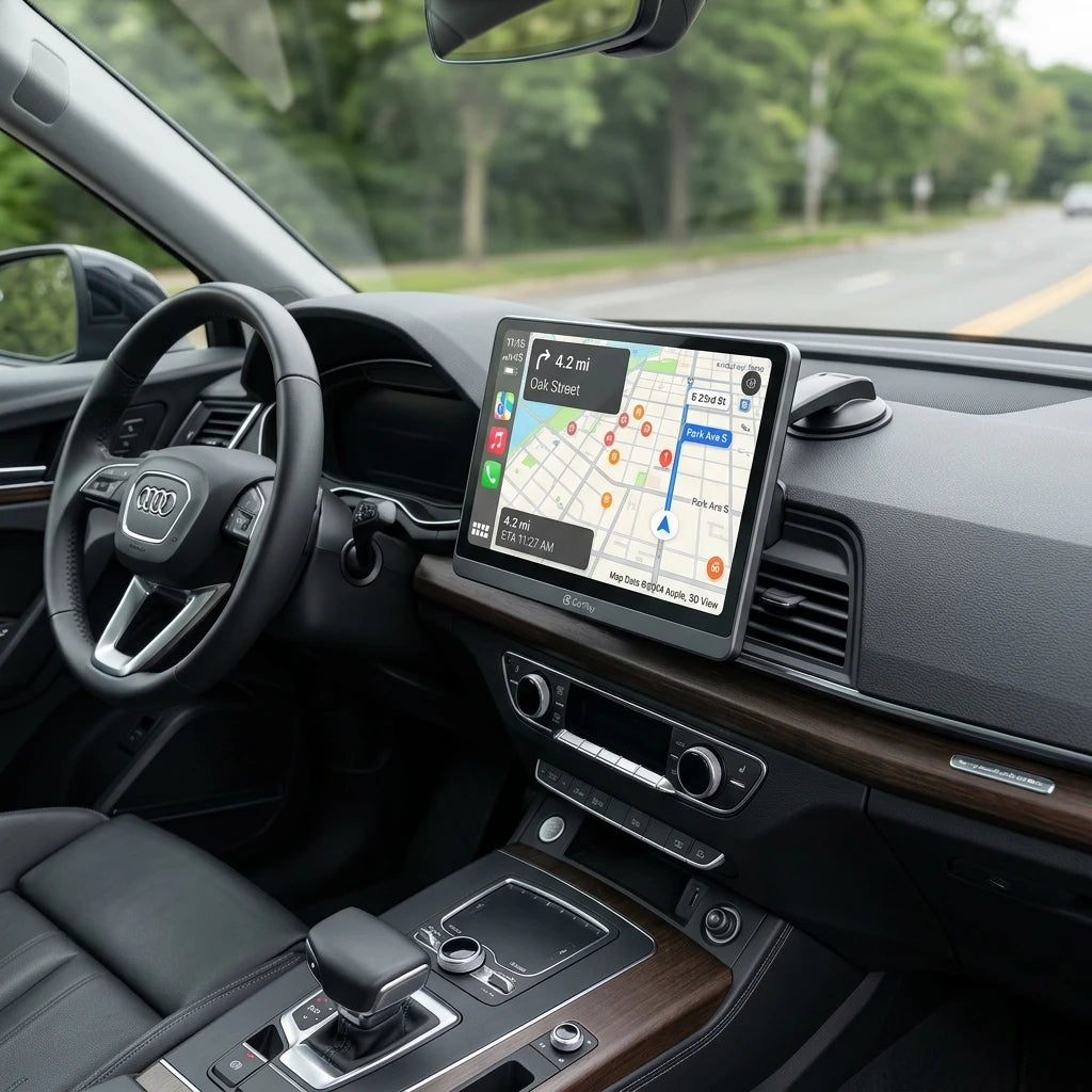 9" Wireless CarPlay & Android Auto Screen - Portable Dashboard Display