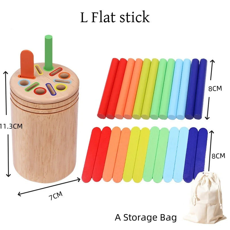 Wooden Color Sorting Learning Set
