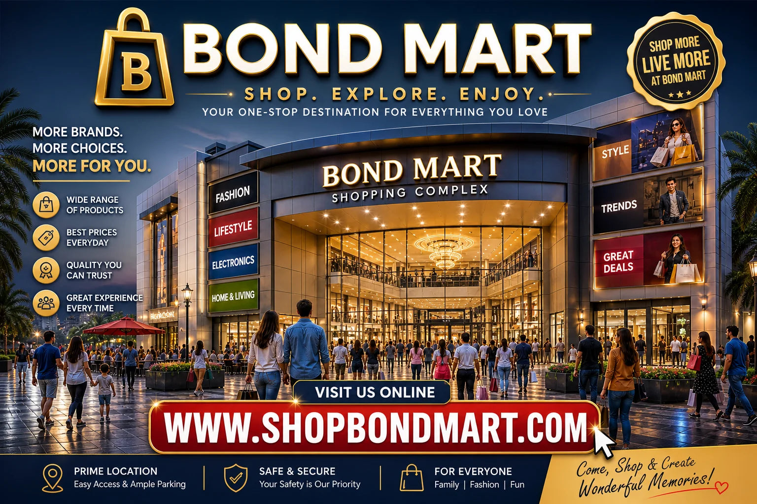 Bond Mart Original Shopping Complex Banner