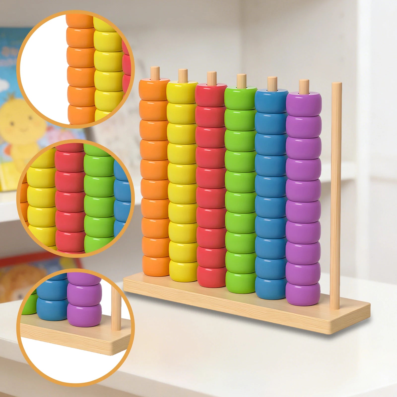 Color Beads Wooden Color Play & Learn Gear
