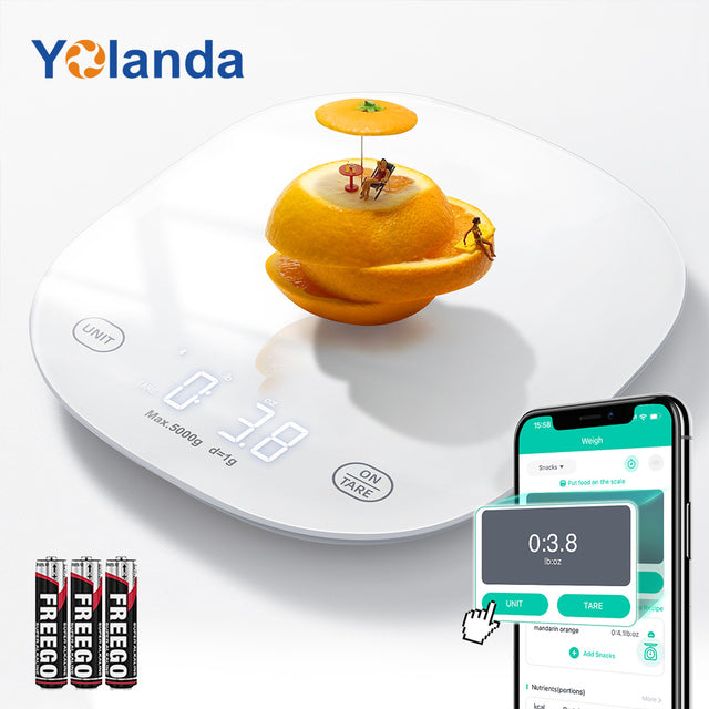 Smart Digital Food Scale - Bluetooth Nutrition App Sync