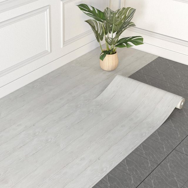Seamless Wood-Look Floor Transformation Roll - Waterproof DIY Vinyl (19 Sq.Ft)