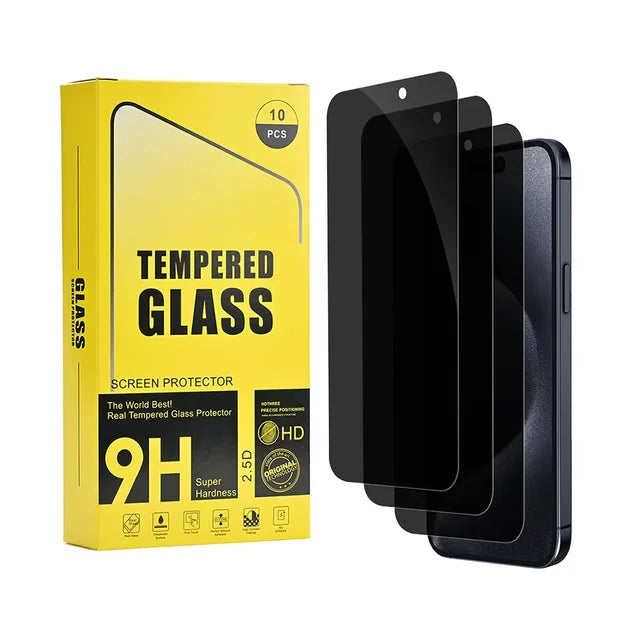 Mirror Privacy Screen Protector for iPhone 16 - Reflective Anti-Spy Glass