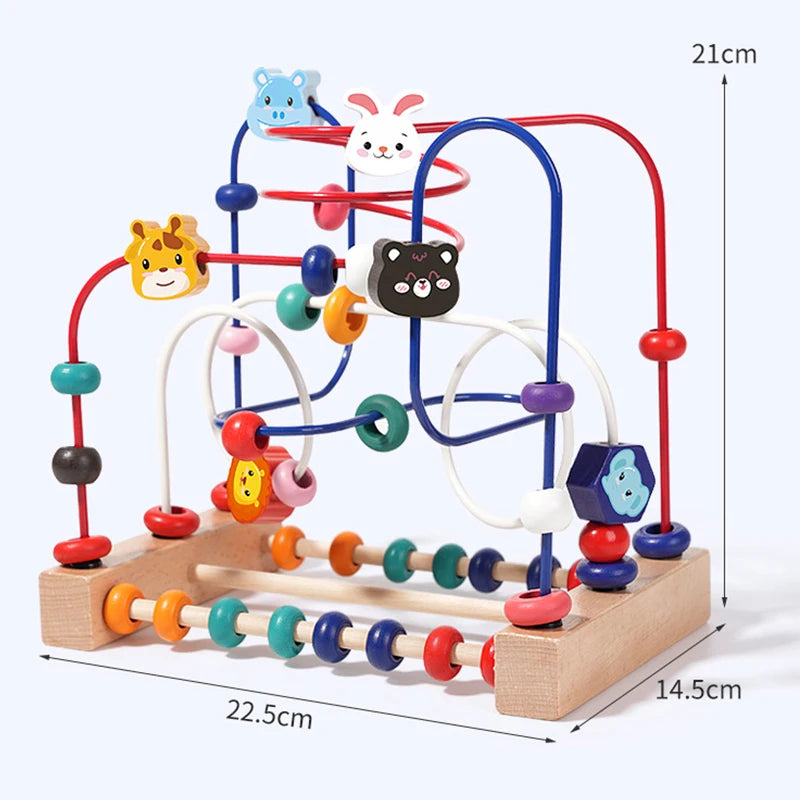 Wooden Bead Maze Learning Set
