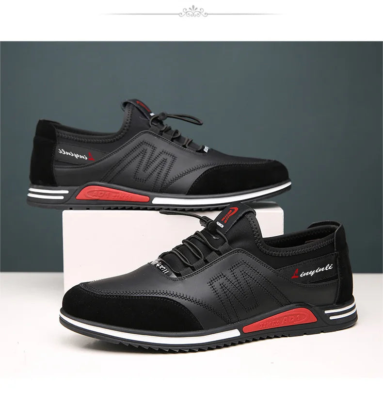 Fashion Genuine Leather Loafers Breathable Au