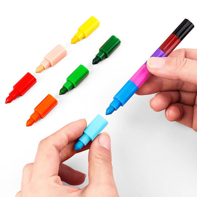 12Color Building Block Crayons Play & Learn Gea