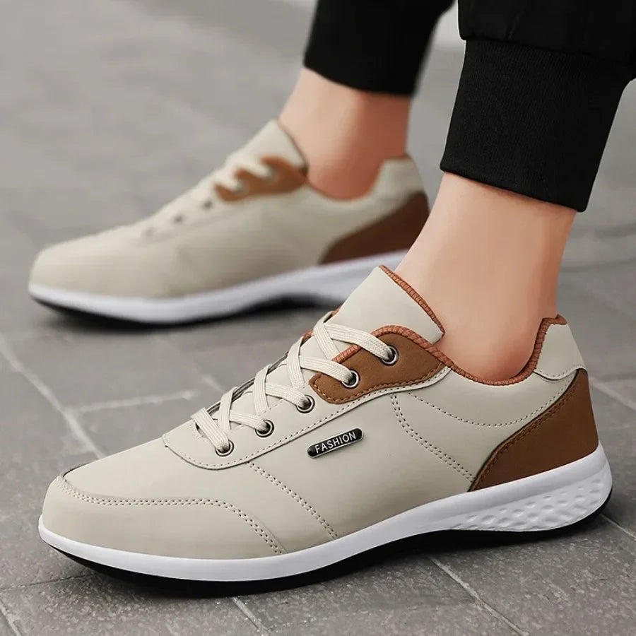Sneakers Pu Leather Trend Casual Breathable L