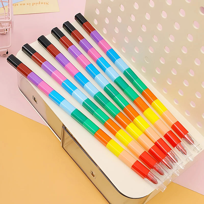 12Color Building Block Crayons Play & Learn Gea