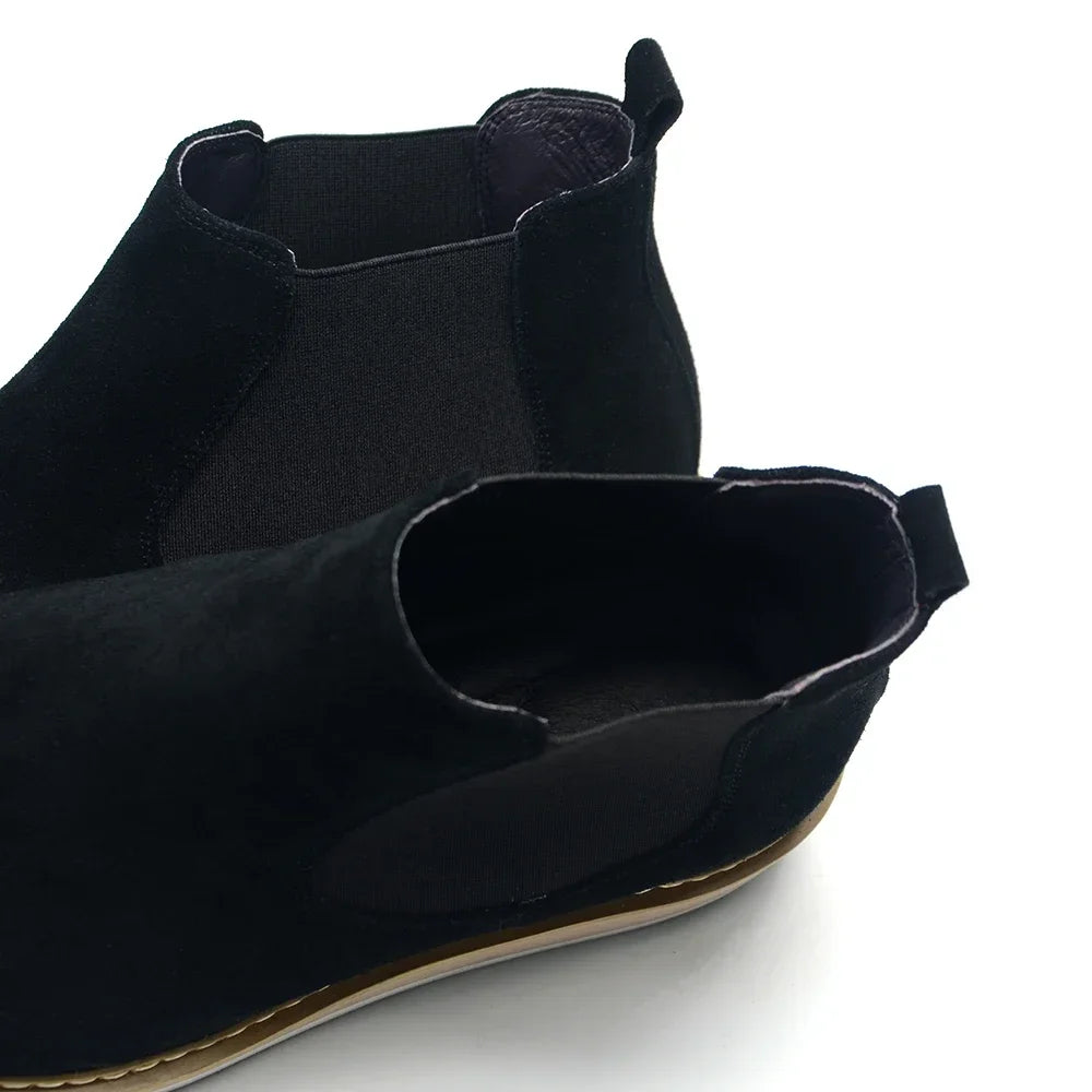 Chelsea Ankle Boots Cow Suede Leather Classic