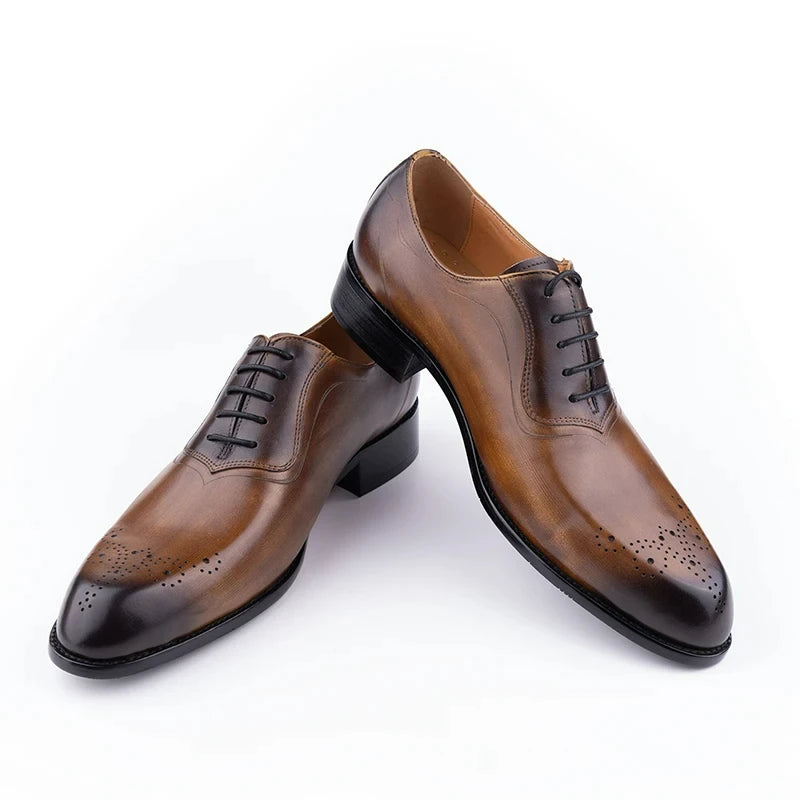 Classic Dress Oxfords Designer Style Burnishi