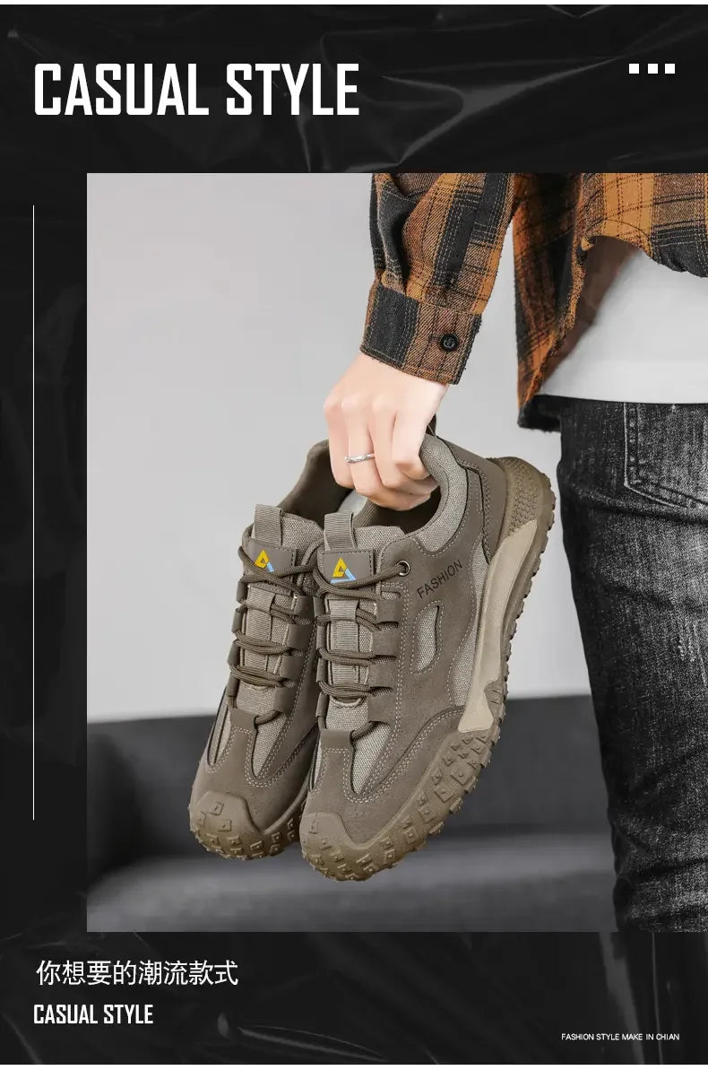 Sneakers High Quality Thick Soled Work Strap