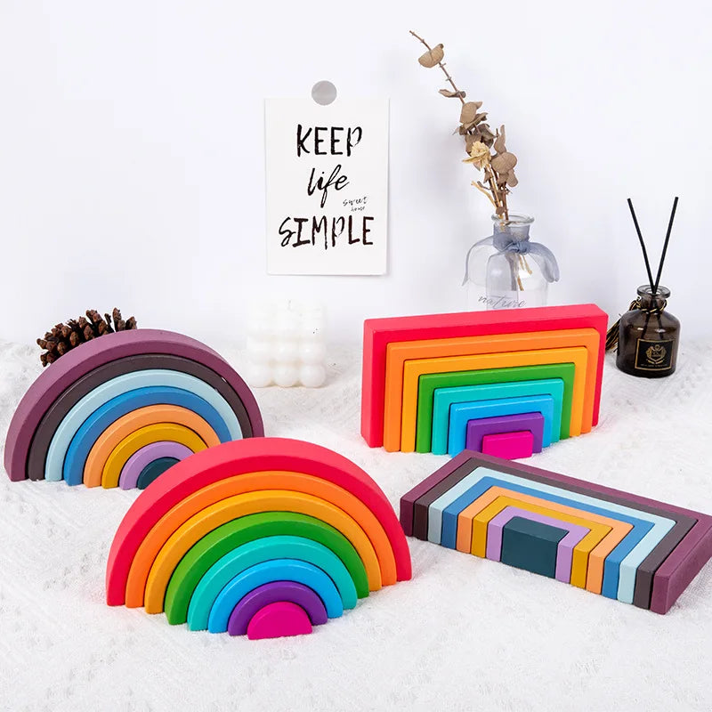 Wooden Eight Layers SquareArch Play & Learn Gea
