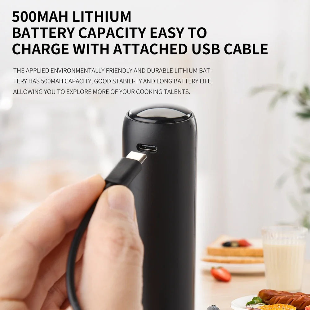 Smart Pro Electric Milk Frother Usb C Recharg