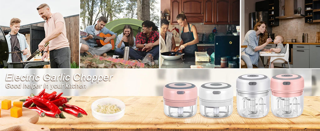 Mini Electric Garlic Chopper 2 Choice Selection