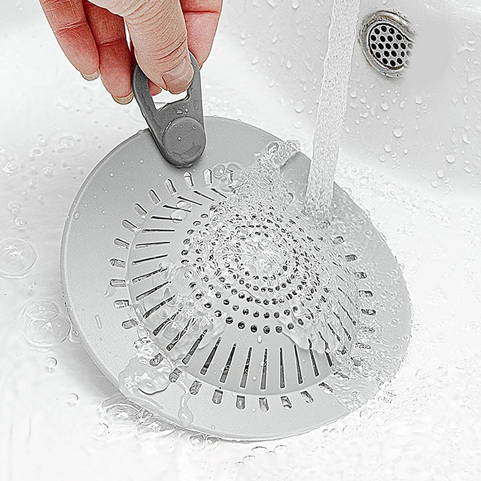 Silicone Drain Strainer Hair Catcher wit Choice Selection
