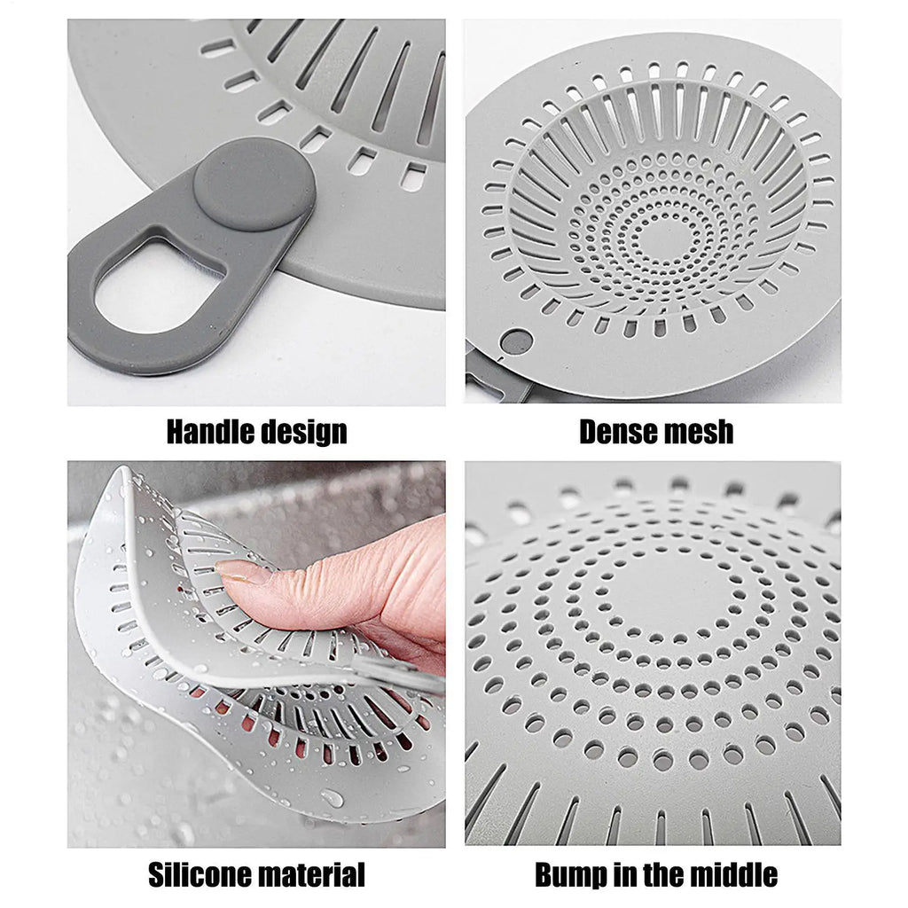 Silicone Drain Strainer Hair Catcher wit Choice Selection