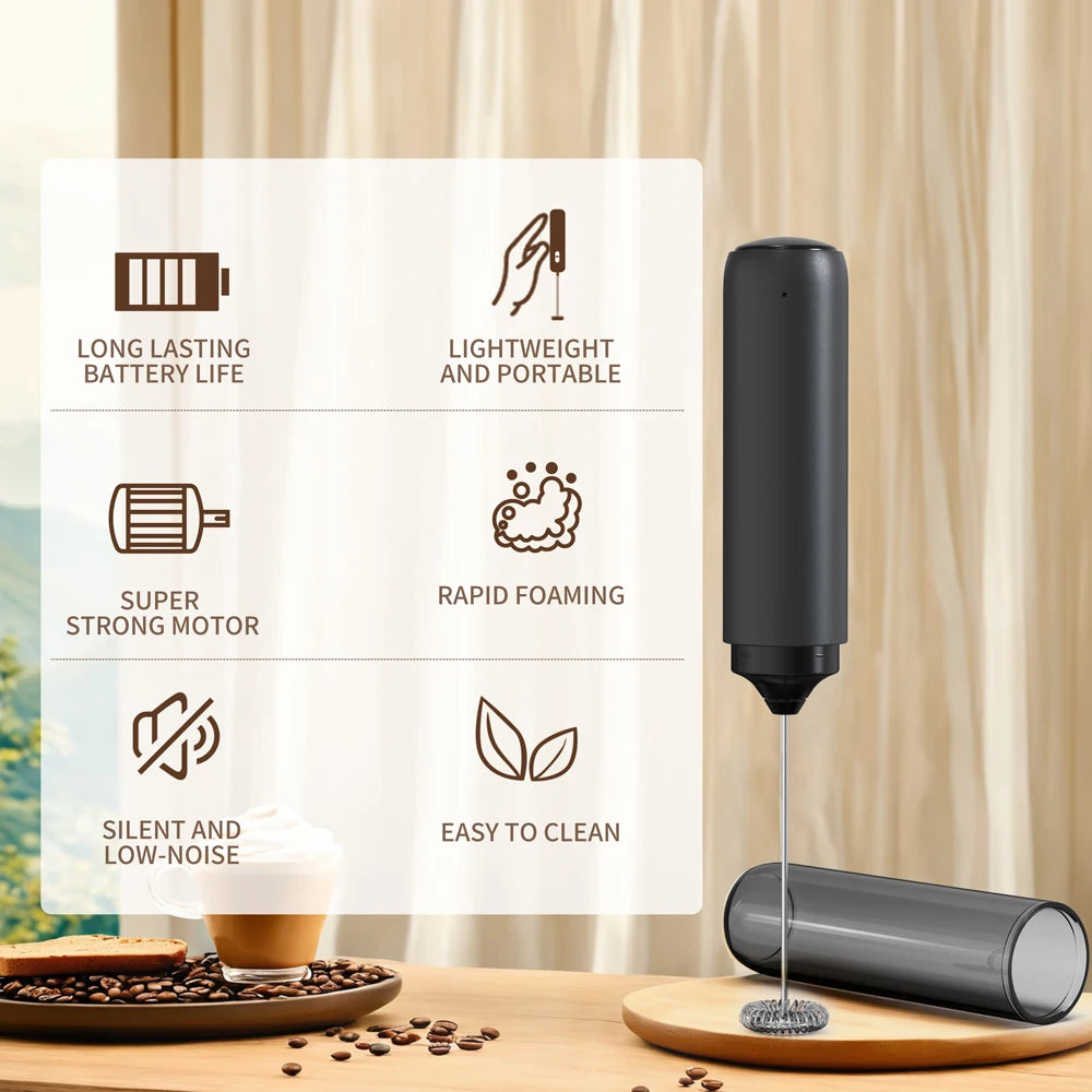 Smart Pro Electric Milk Frother Usb C Recharg