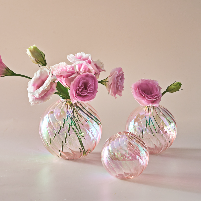 Iridescent Ball Vases ation