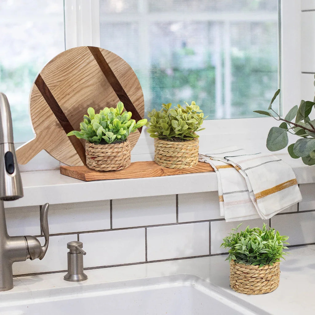 3pcs Green Artificial Plants