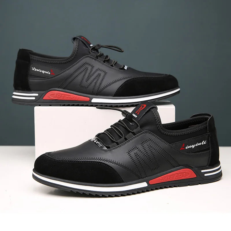 Fashion Genuine Leather Loafers Breathable Au