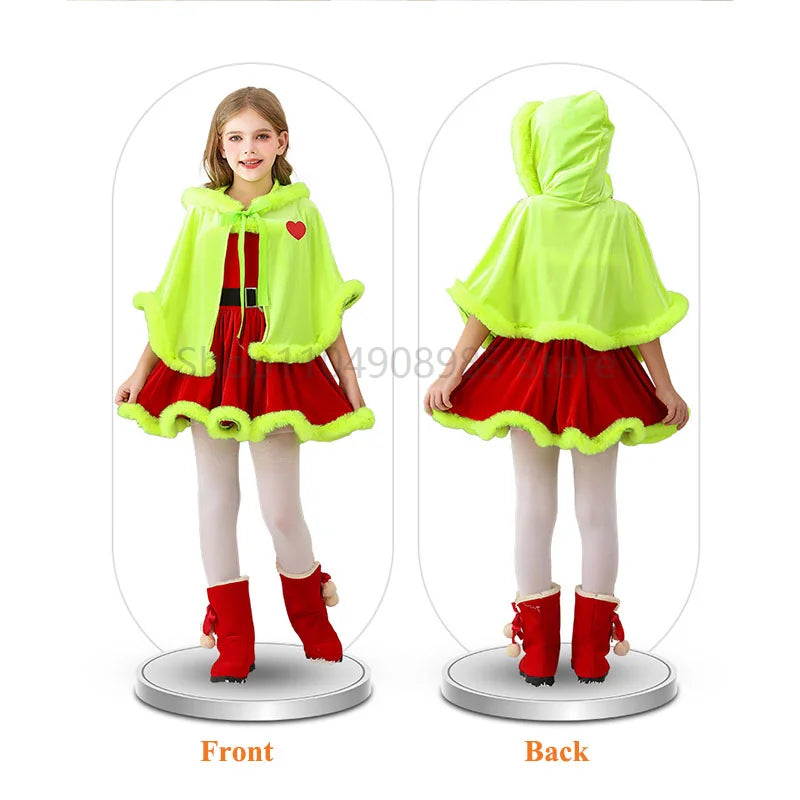 Red Green Warm Dress