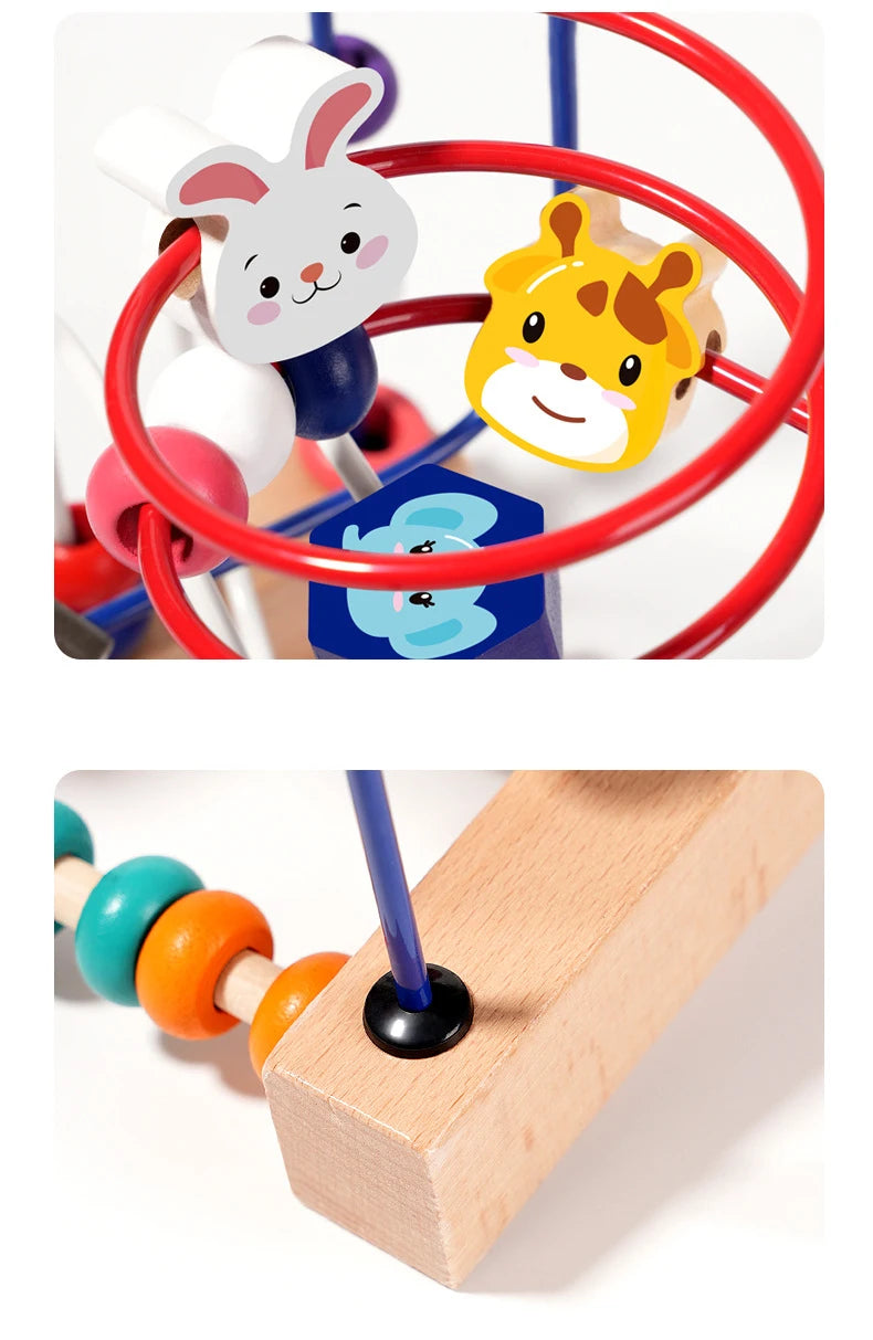 Wooden Bead Maze Learning Set