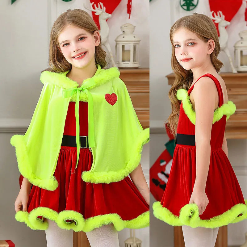 Red Green Warm Dress