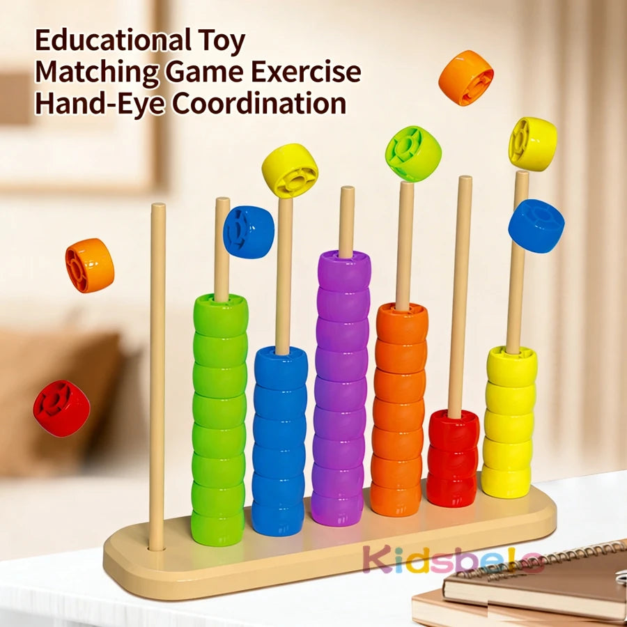 Montessori Color Stacking Game Play & Learn Gea