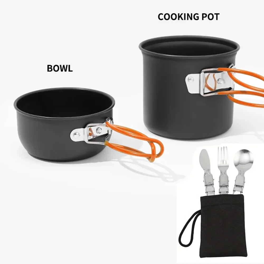 Camping Pots Cookware Outdoor Cooking Tablewa