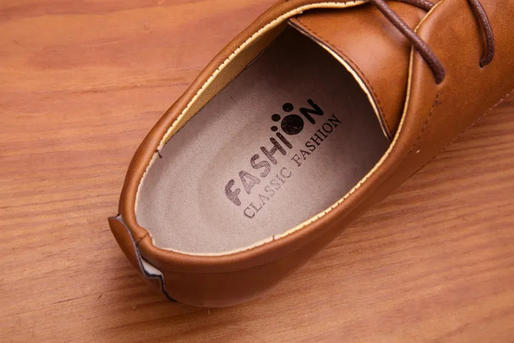 Elegant Leather Italian Formal Dress Male Foo