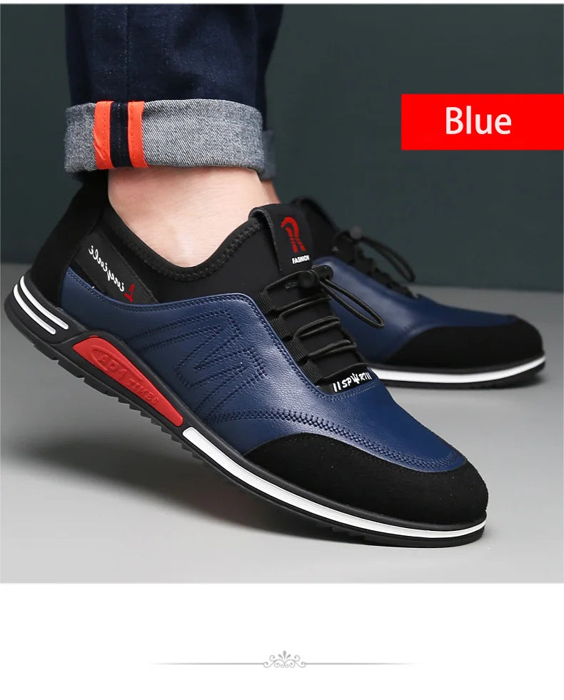 Fashion Genuine Leather Loafers Breathable Au