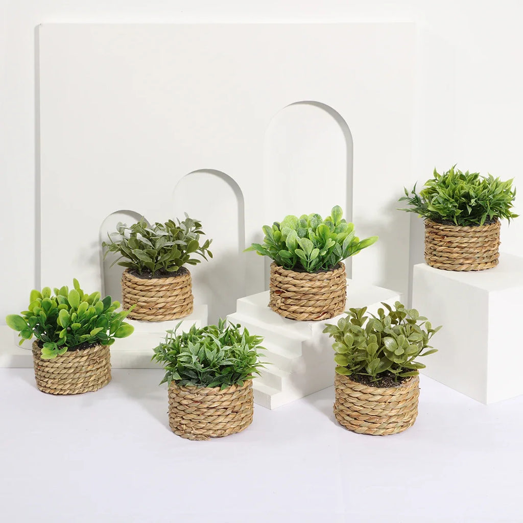 3pcs Green Artificial Plants
