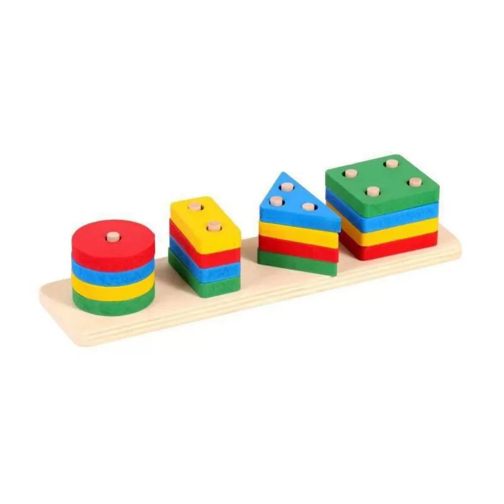 Colorful Wooden Recognition Color Play & Learn
