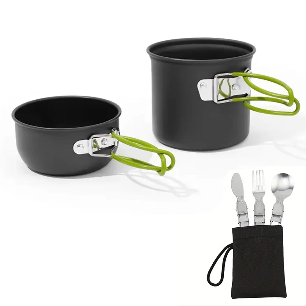 Camping Pots Cookware Outdoor Cooking Tablewa