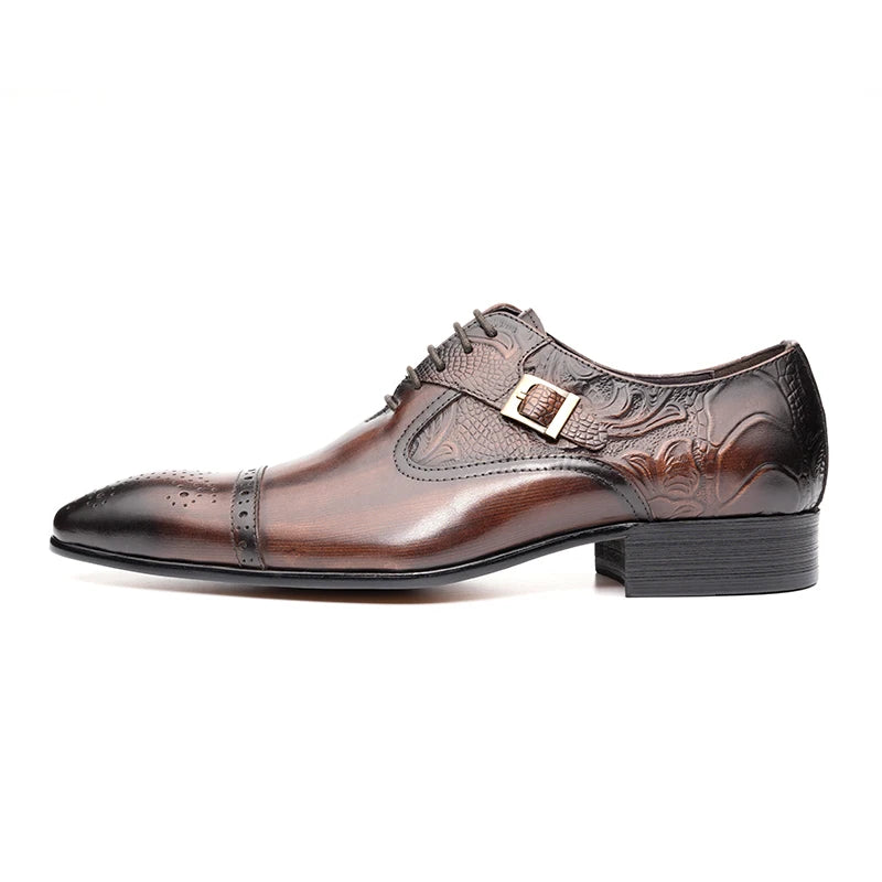 Luxury Business High End Leather Oxford Elega