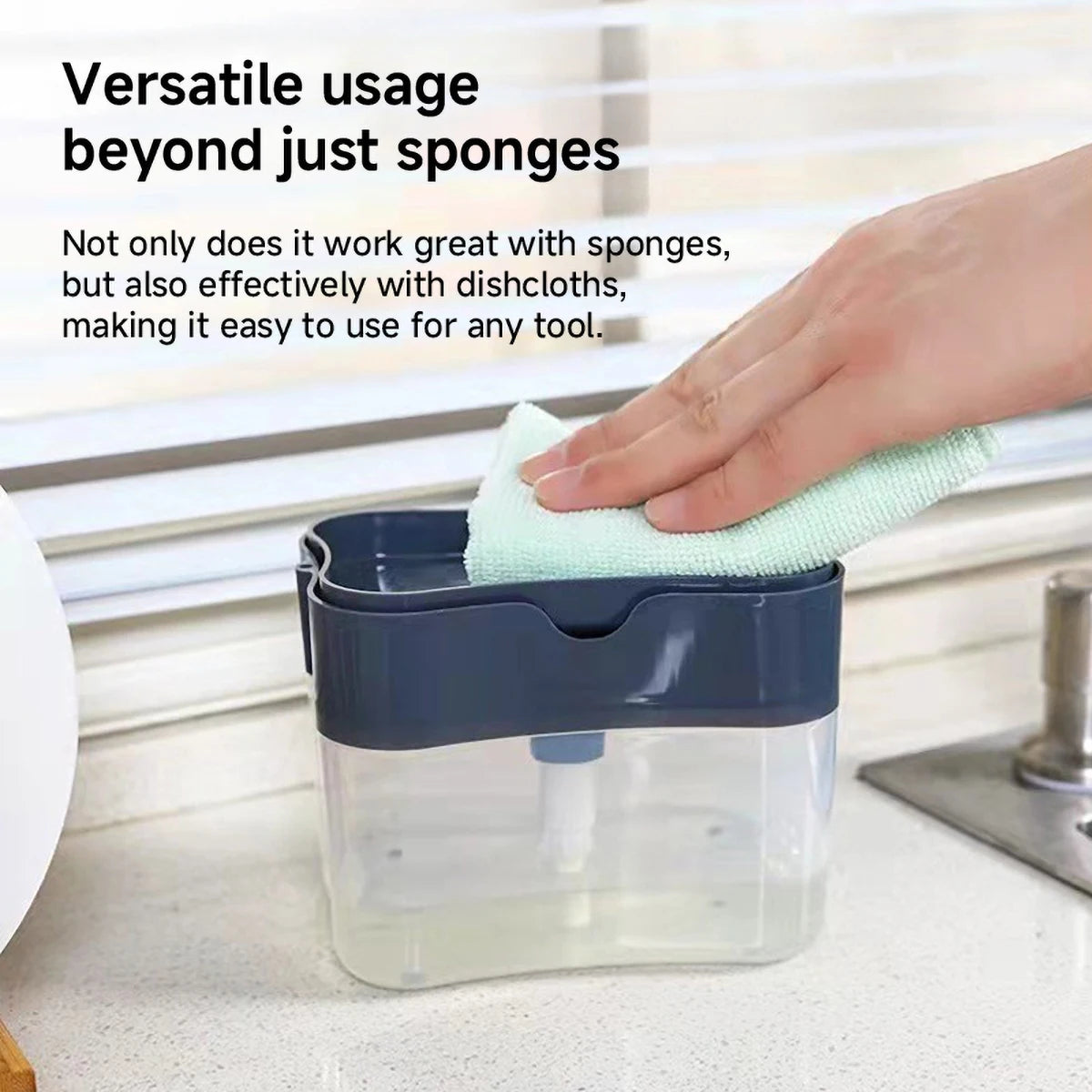 1 Kitchen Soap Dispenser Cleaning Cloth Clean