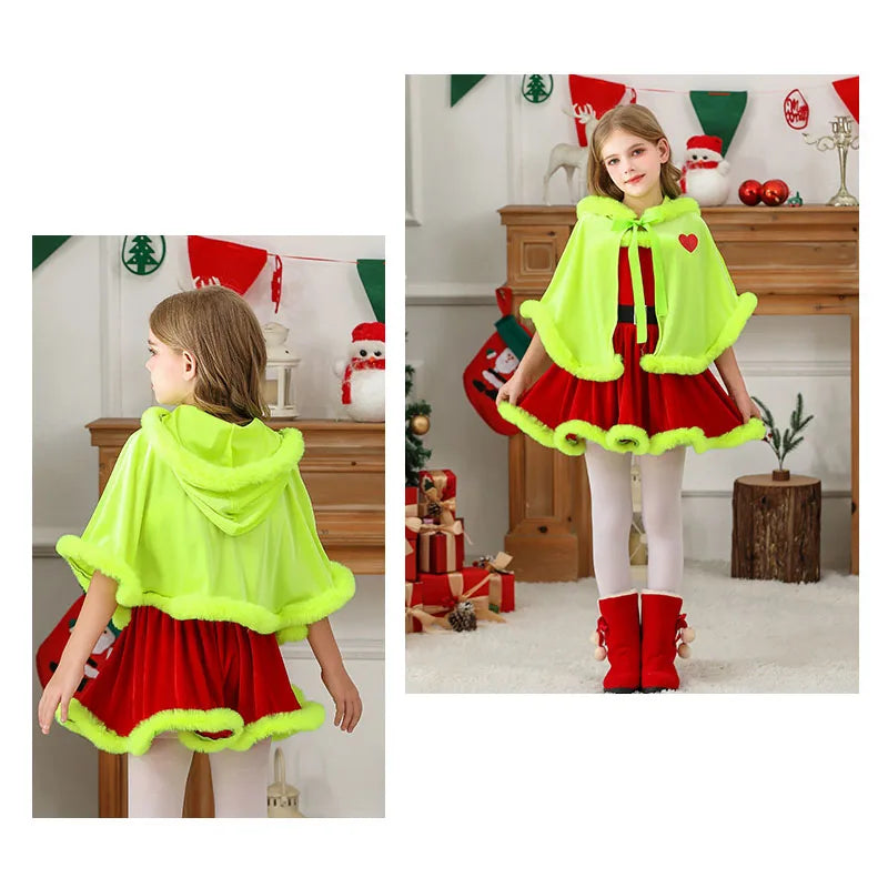 Red Green Warm Dress
