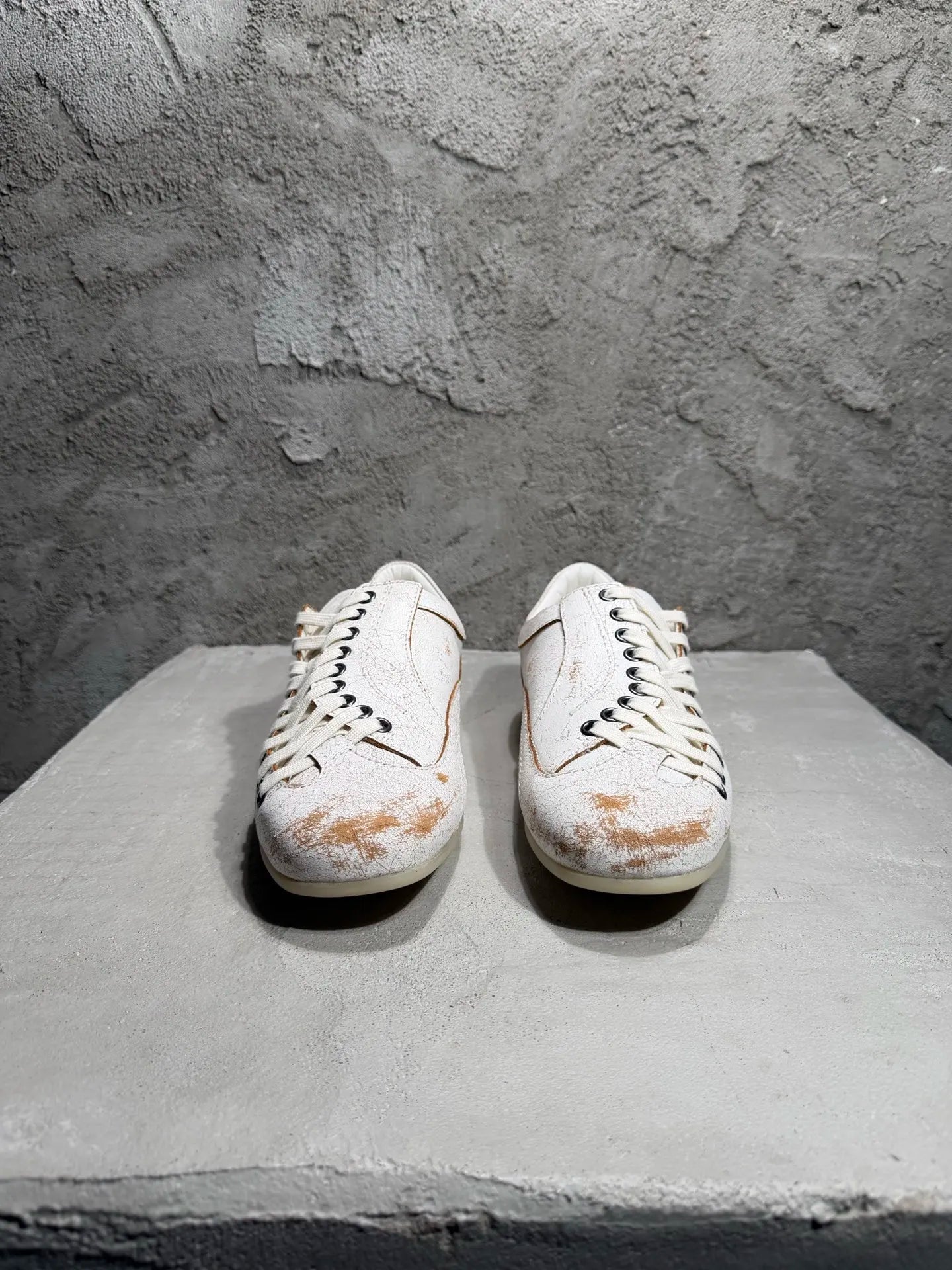 S Low Top Man Suede Leather Platform Sneakers