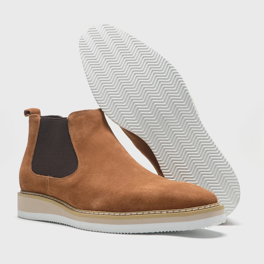 Chelsea Ankle Boots Cow Suede Leather Classic