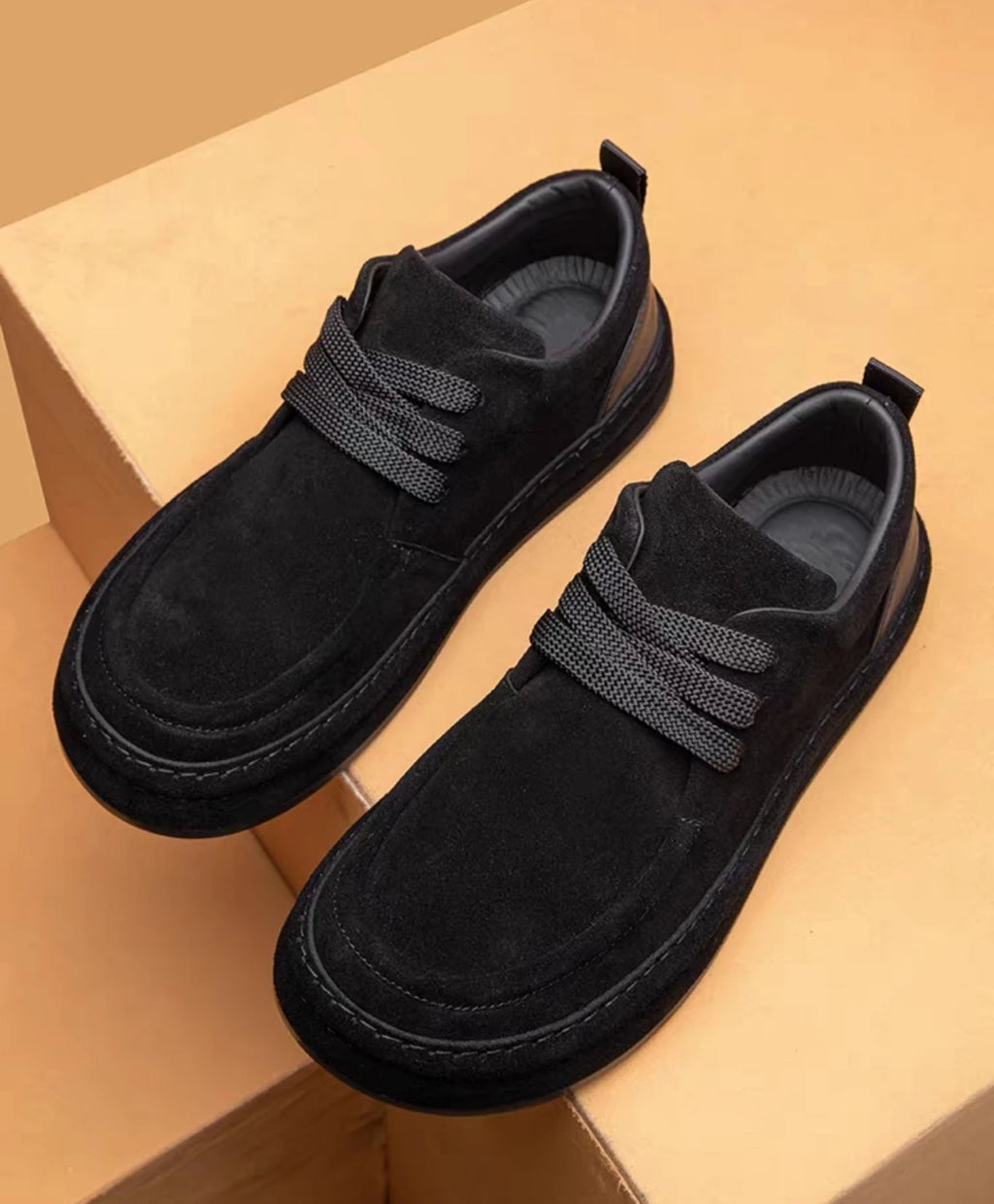 Are Fashionable Brown Casual Made Durable Sue