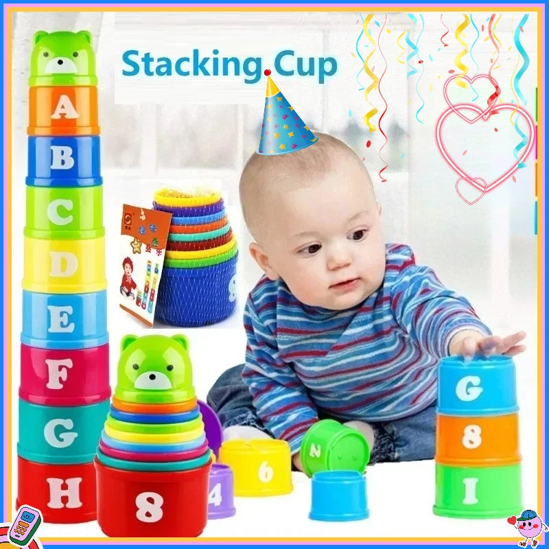 9PCS s Stackable Numbers Play & Learn Gear
