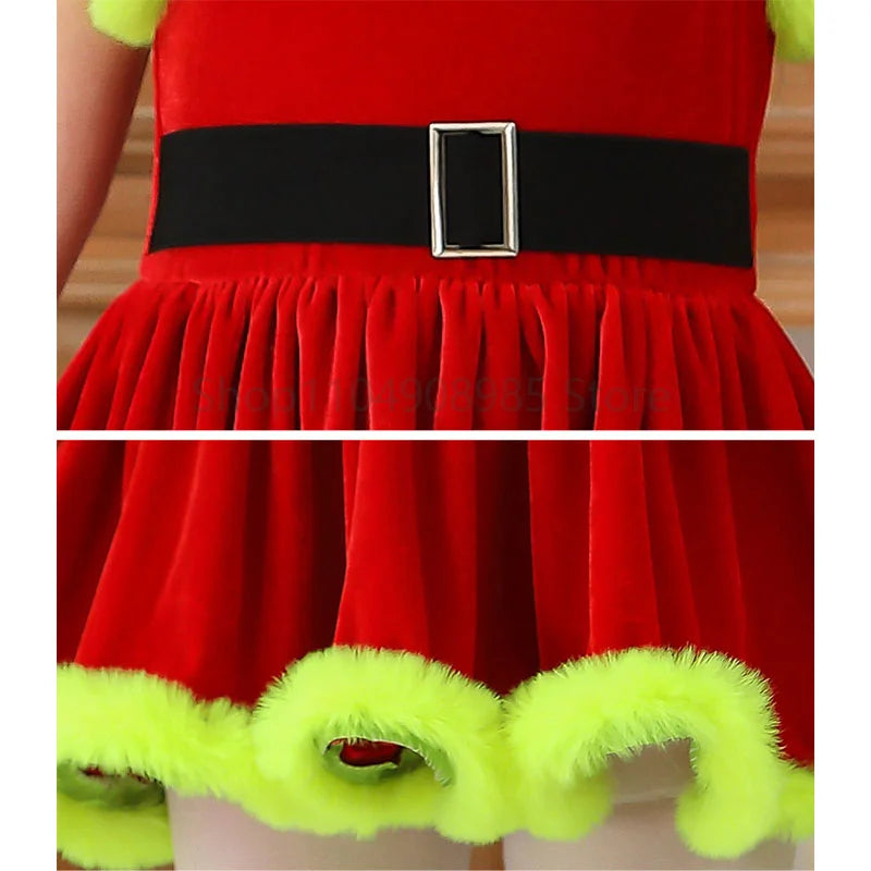 Red Green Warm Dress