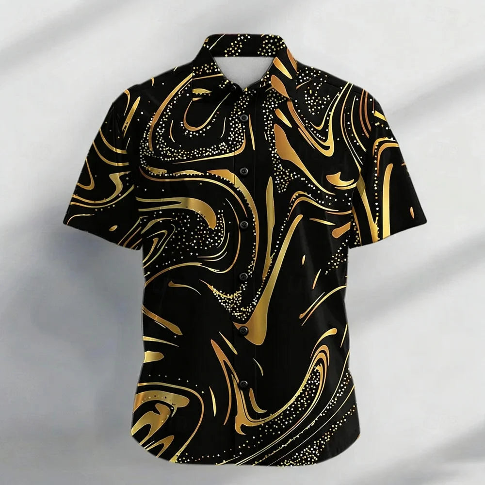 Mens Printed Shirt Shirt