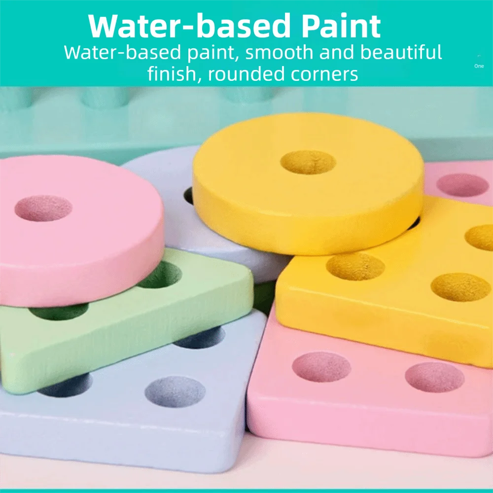 Colorful Wooden Recognition Color Play & Learn