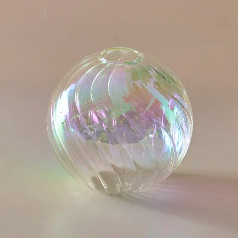 Iridescent Ball Vases ation