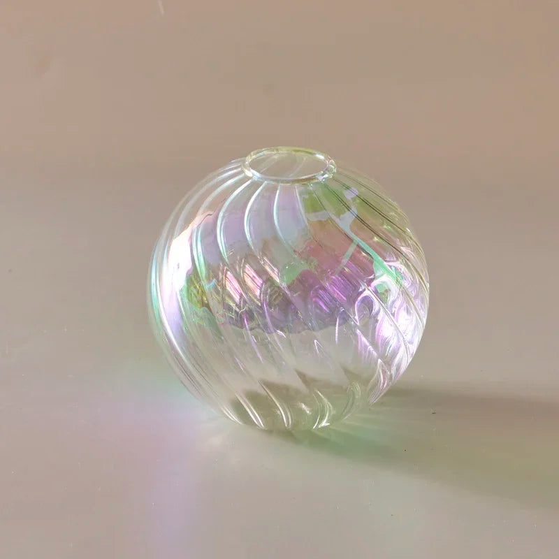 Iridescent Ball Vases ation