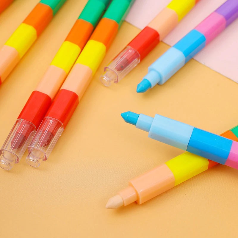 12Color Building Block Crayons Play & Learn Gea