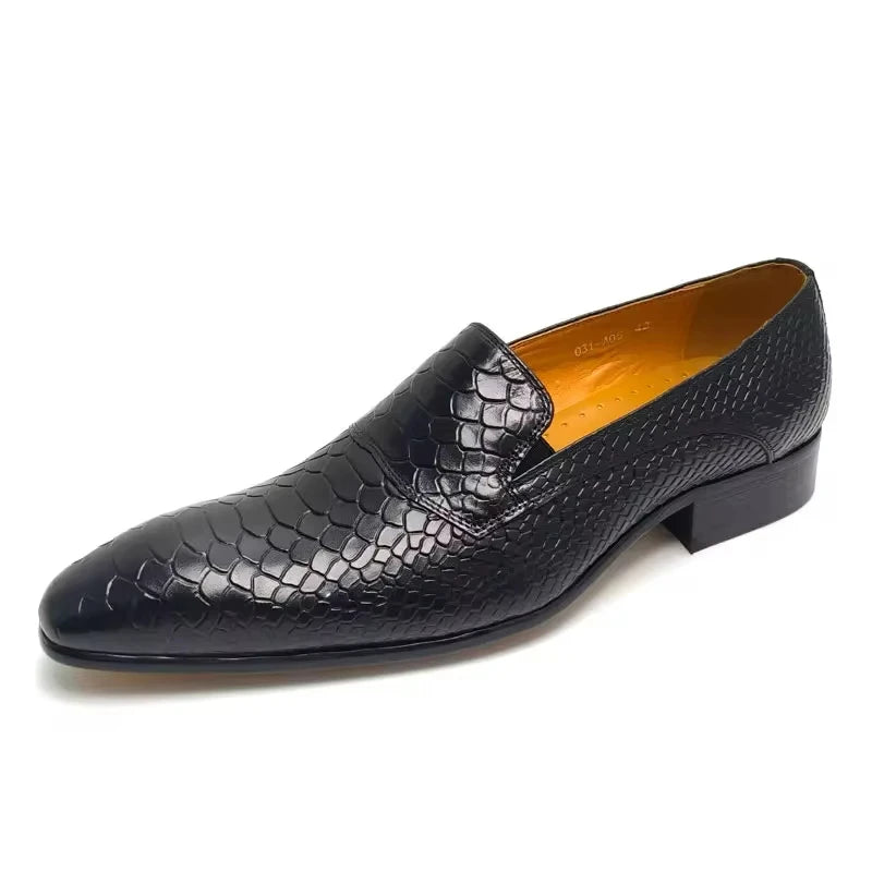Classic Loafers Genuine Cowhide Leather Casua